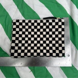 PRIMECUT pouch checker calf hair